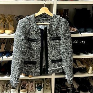 Karl Lagerfeld Tweed zip up jacket